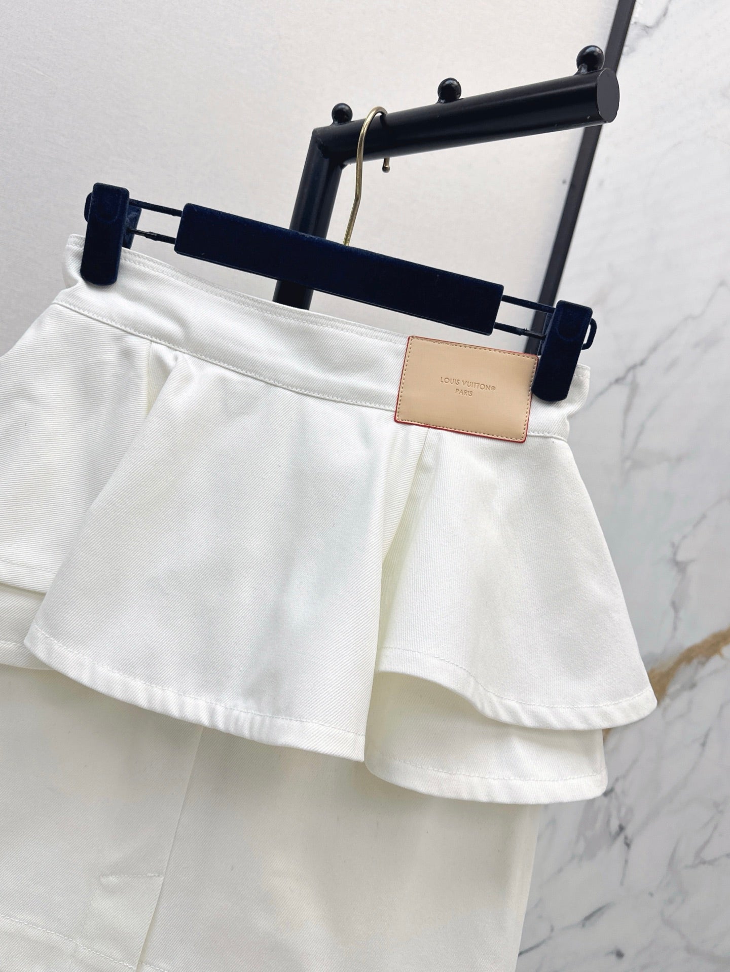 25ss ruffle denim skirt