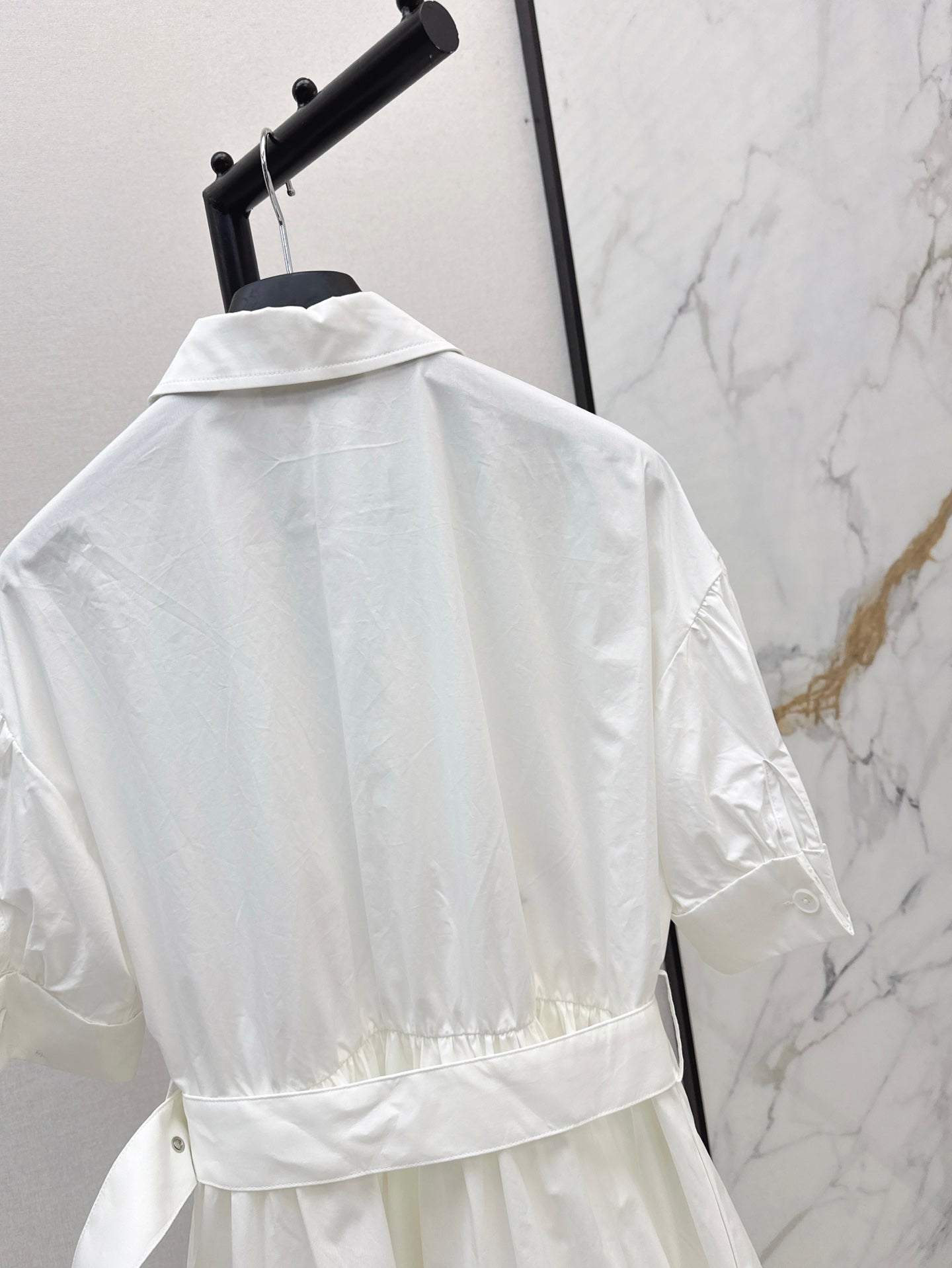 25ss beaded shirt dress