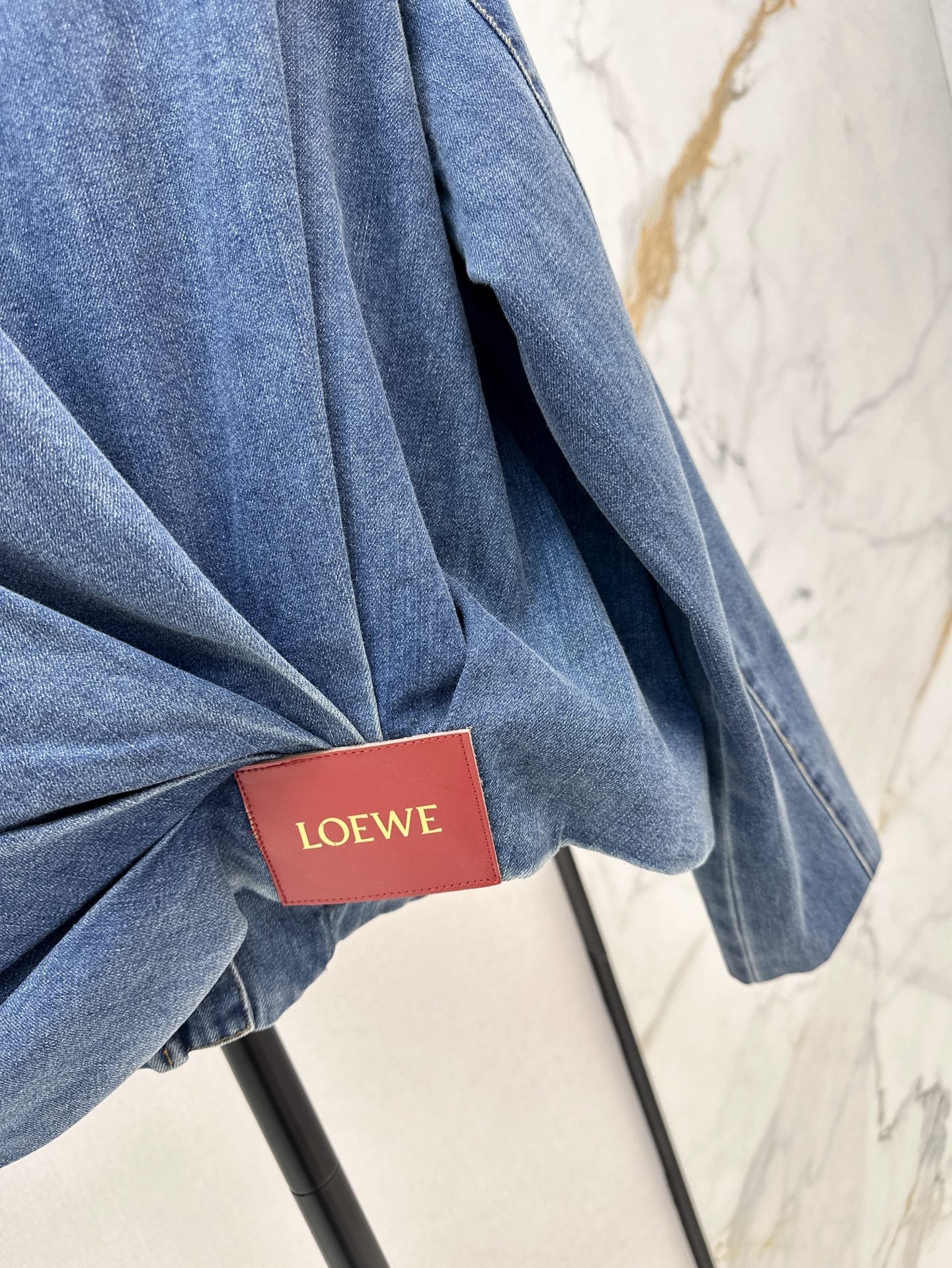 25ss pleated denim jacket