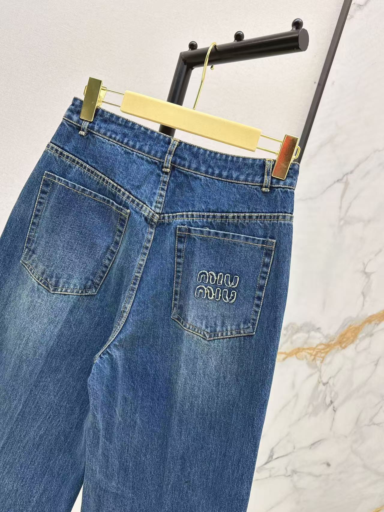 25ss embroidered jeans