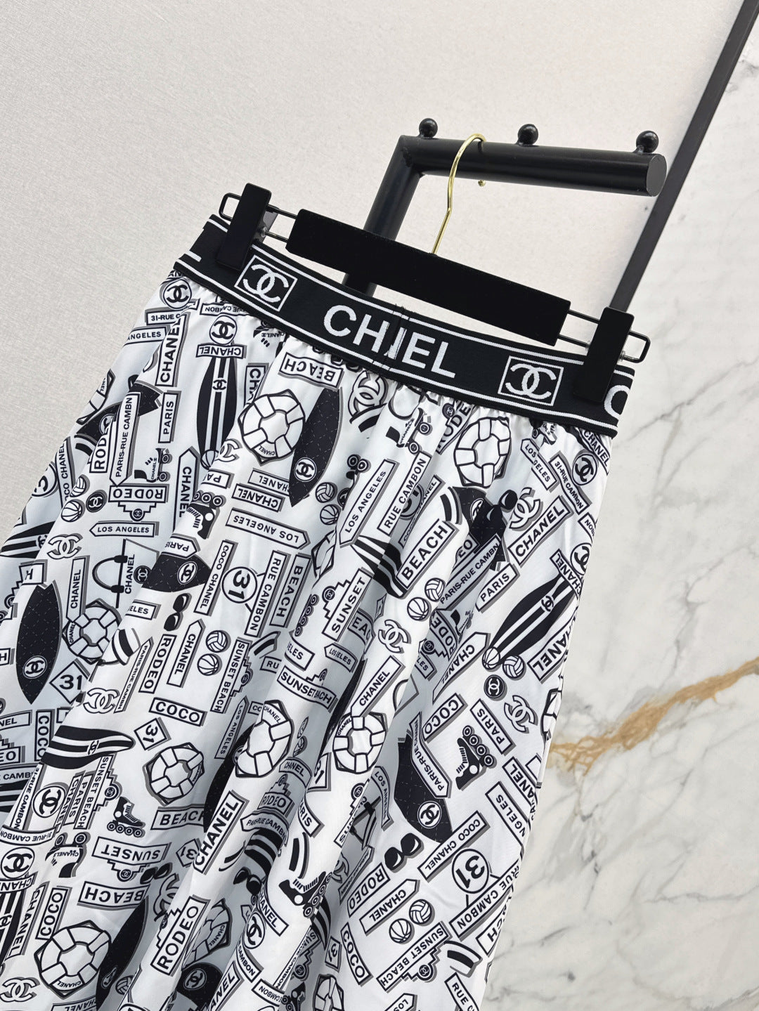 25ss print skirt