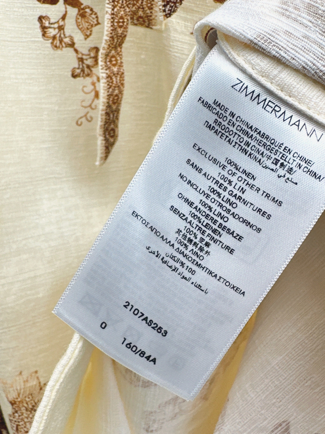 25ss print linen pants