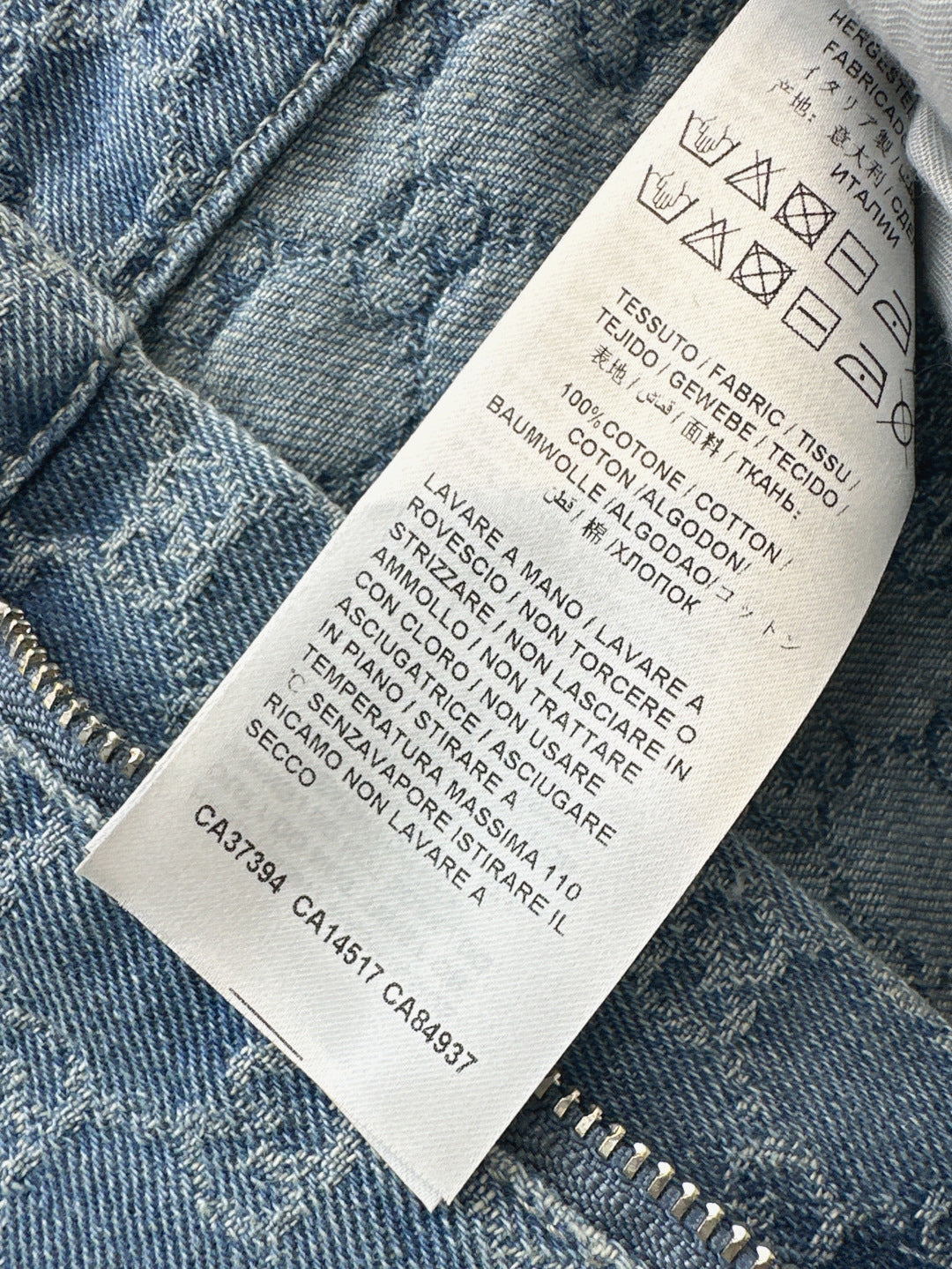 25ss jacquard denim jumpsuit