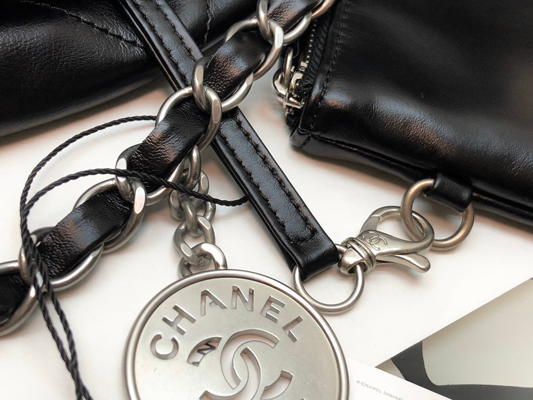 gblack with silver lettering