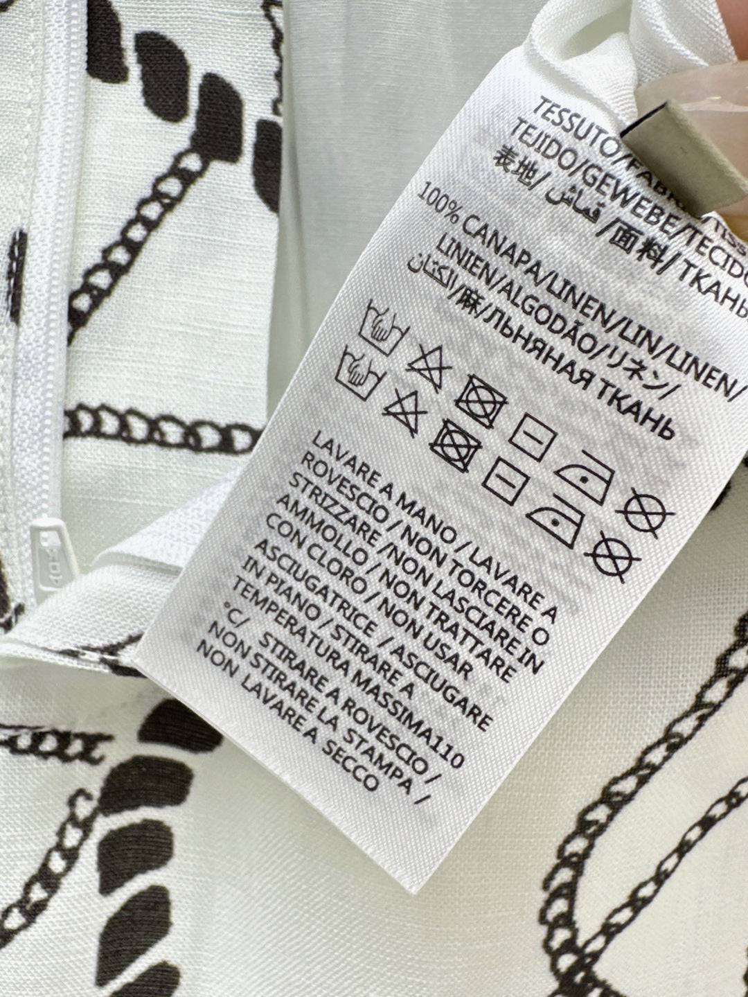 25ss linen print short