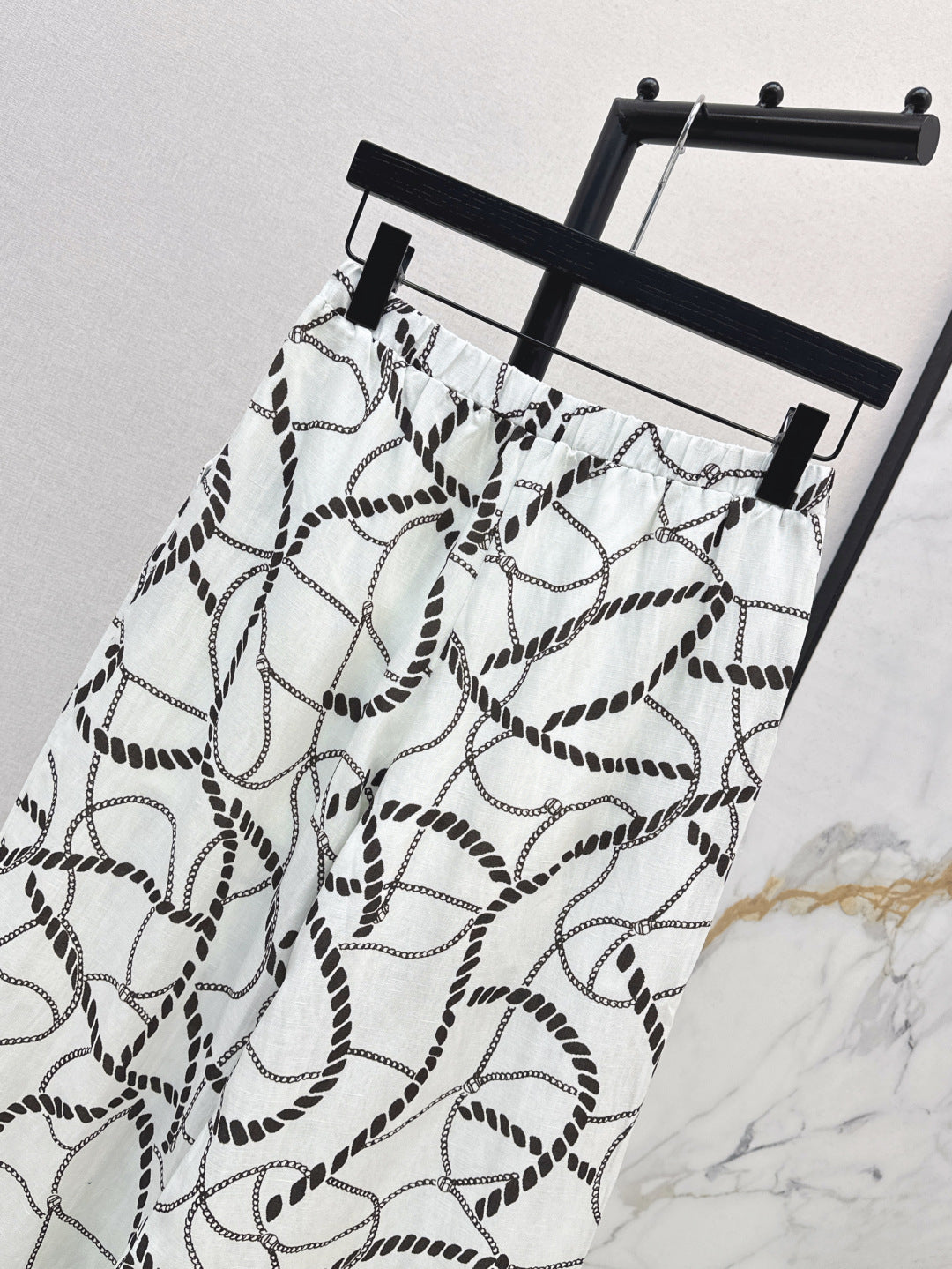 25ss linen print pants