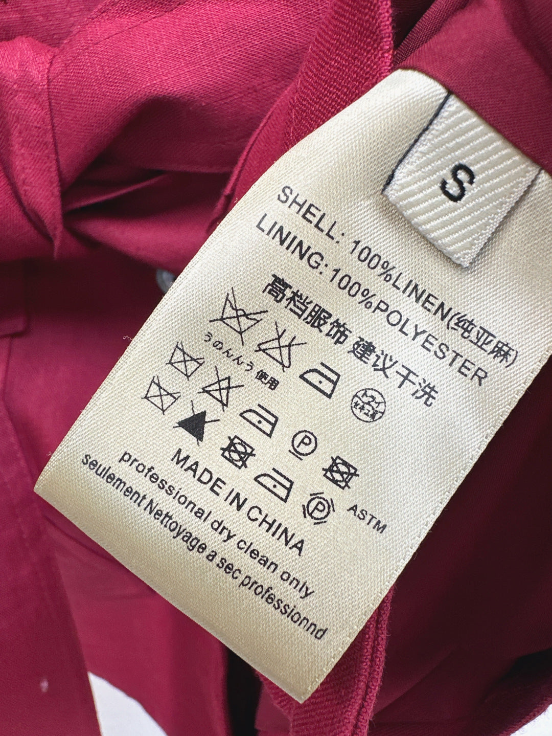 25ss linen embroidered suit