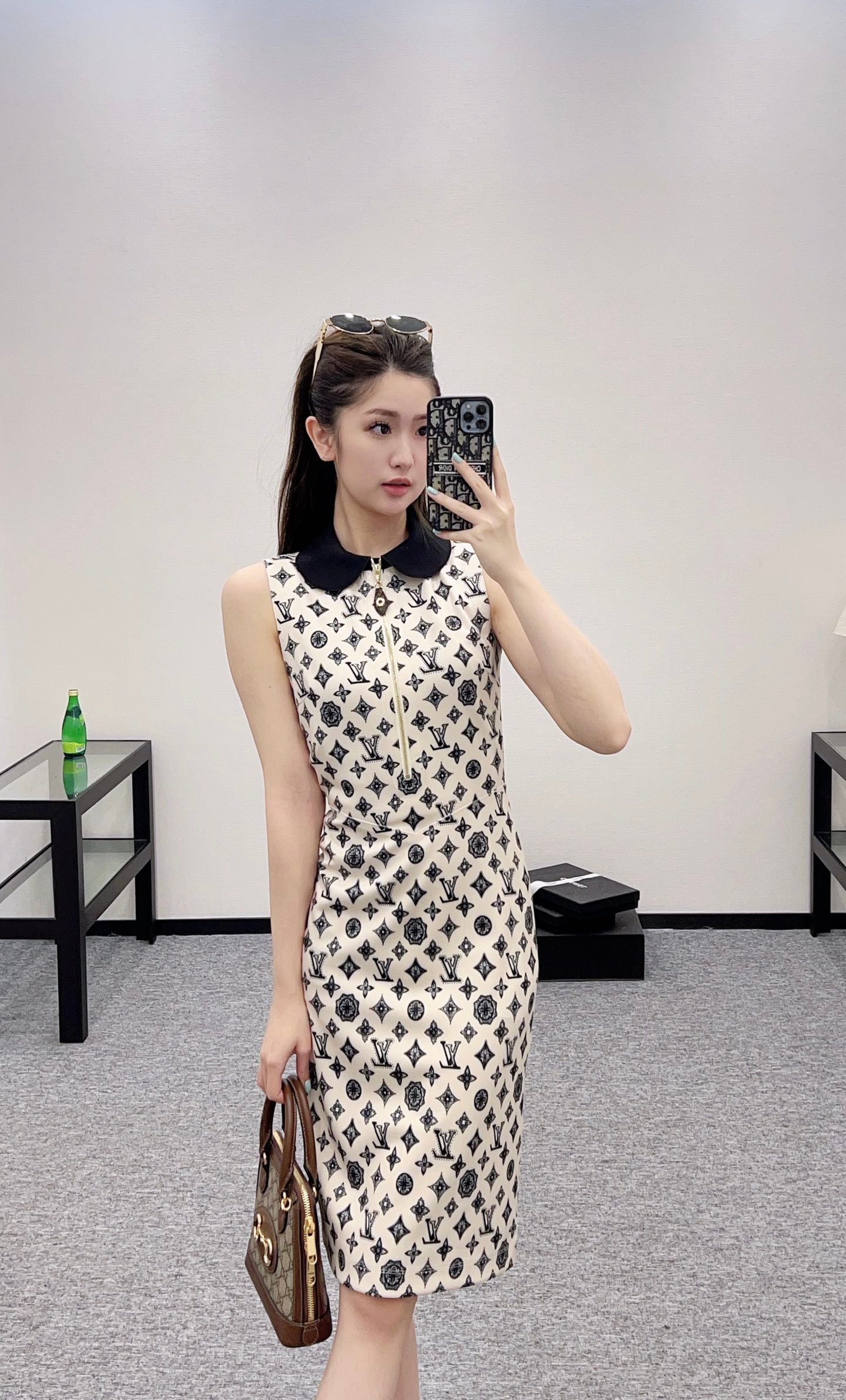 2025 new product Printed vest dress