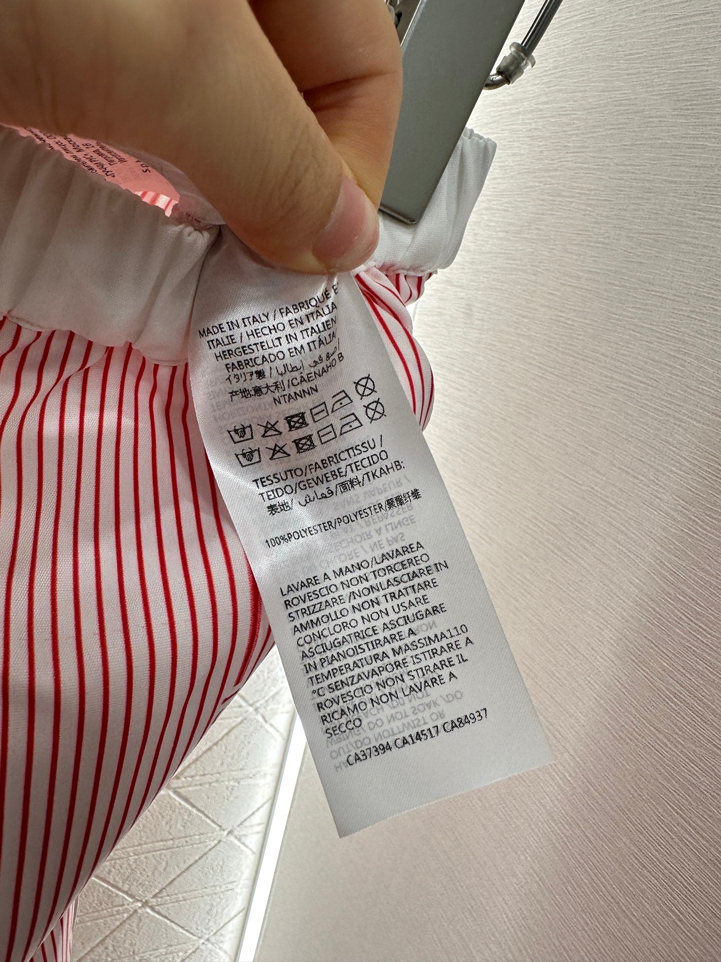 2025 new product Drawstring striped trousers