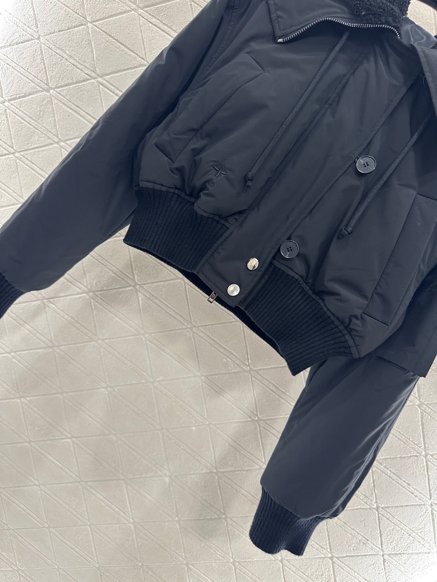 25 Hooded zipper cotton jacket