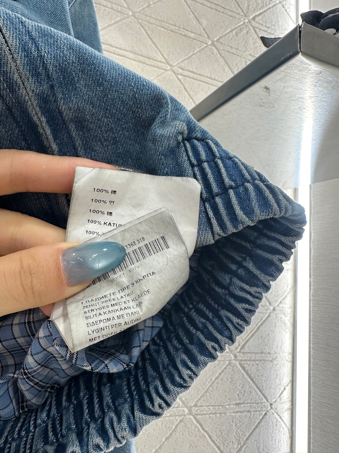 25fw new hooded plaid denim jacket