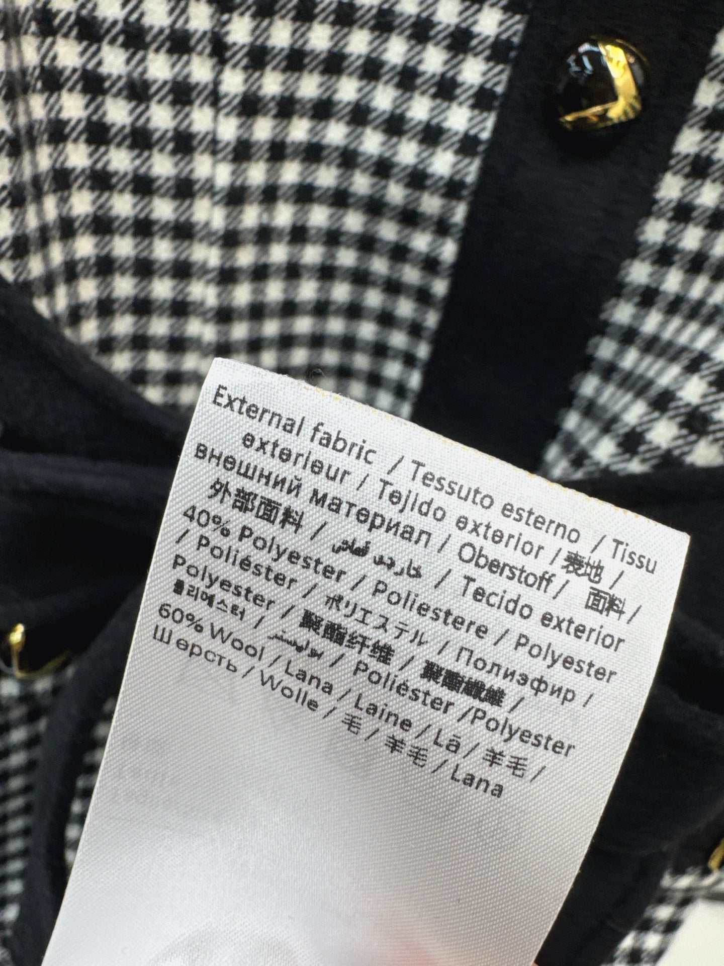 25fw new contrast color stand collar plaid jacket