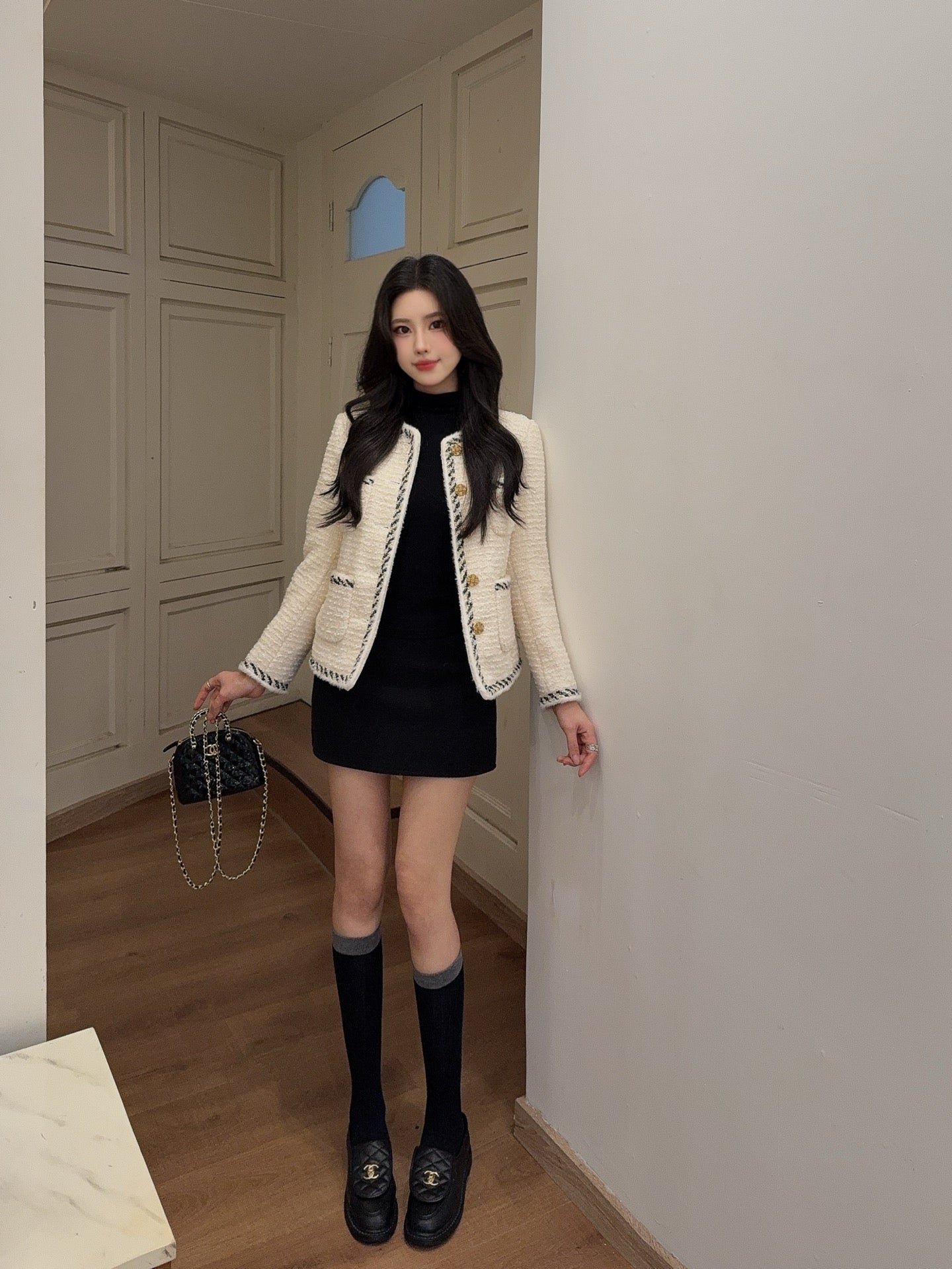 25 New woven woolen woolen woolen coat