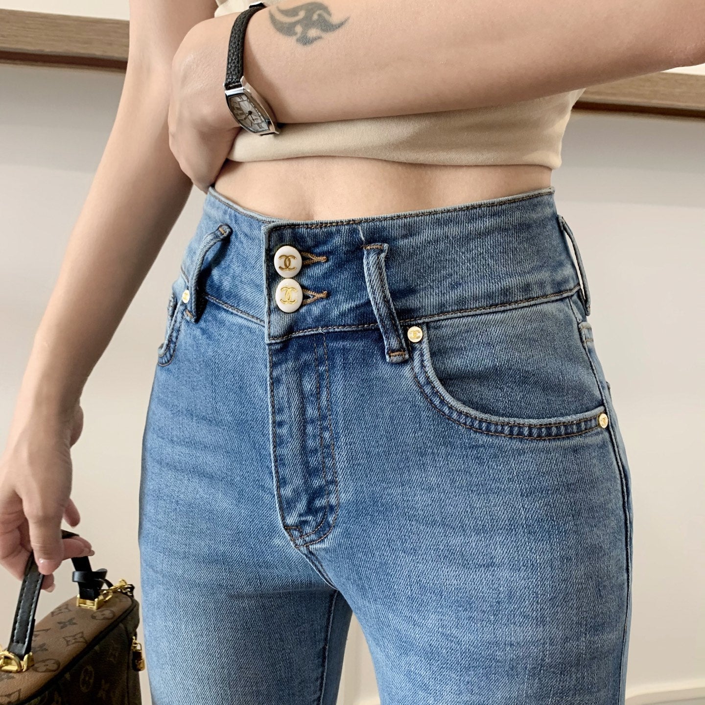 25 Slim-fit bootcut jeans