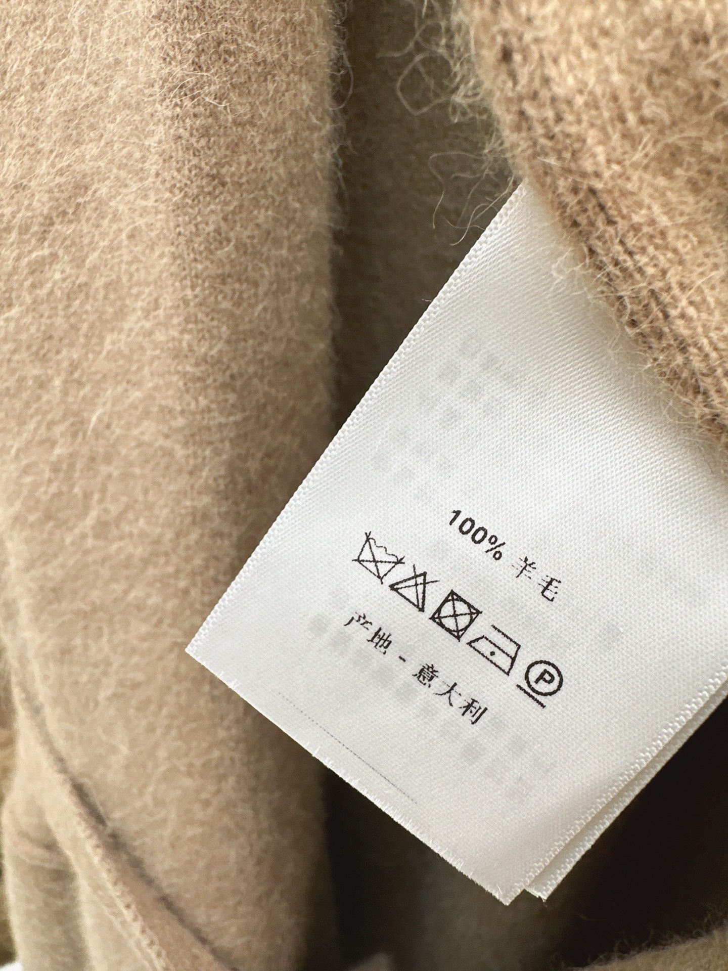 Rex rabbit fur cuffs mid-length sweater coat