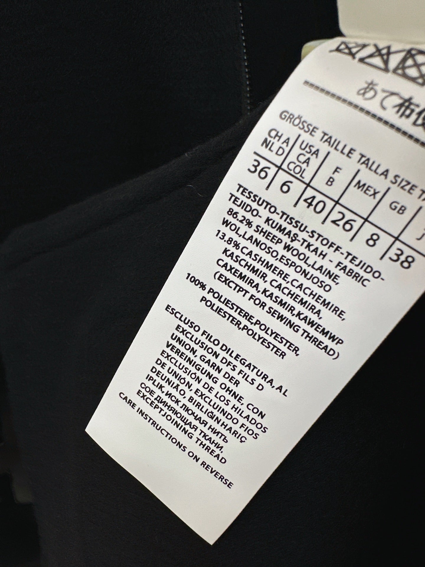 wool and cashmere coat