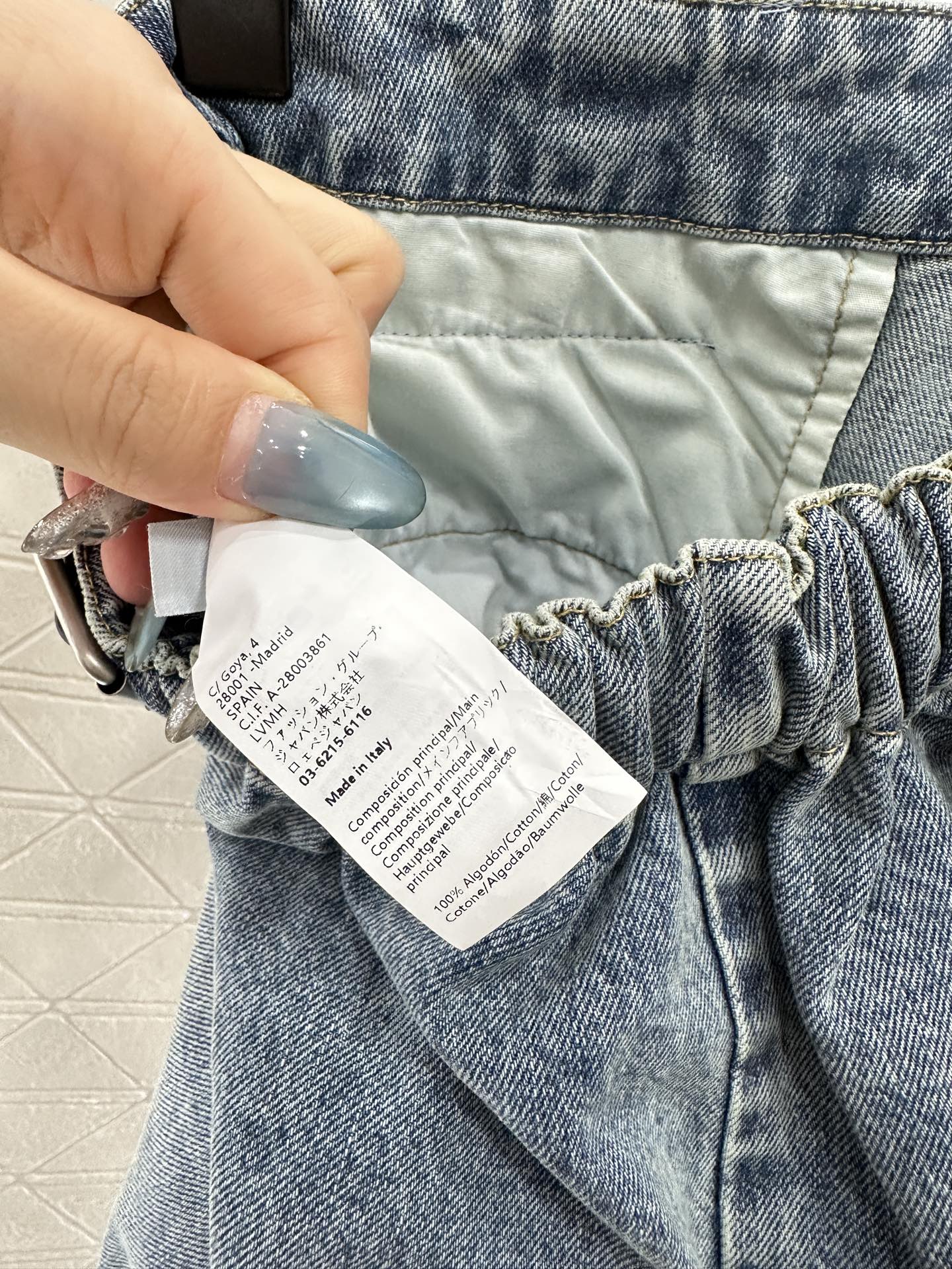 25fw new white pleated denim skirt