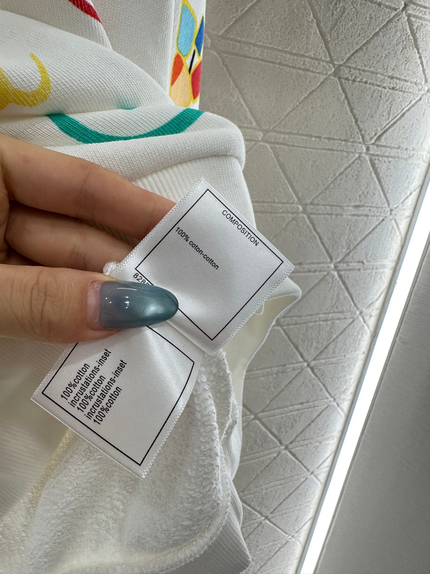 25fw new round neck colorful letter sweatshirt