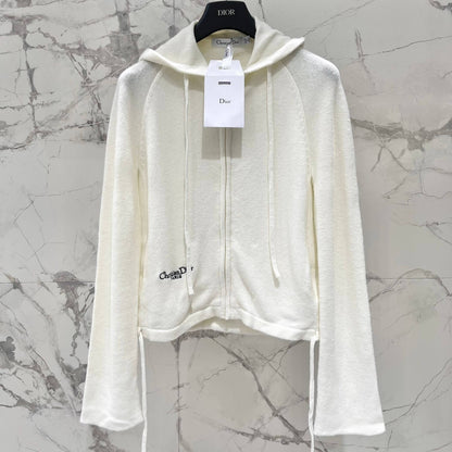 Slouchy Hooded Knit Jacket