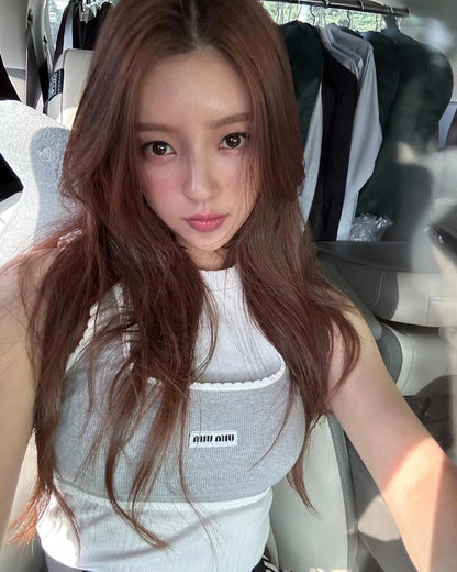 25Ss Spring and Summer New Style Letter Micro Logo Lace Small Vest