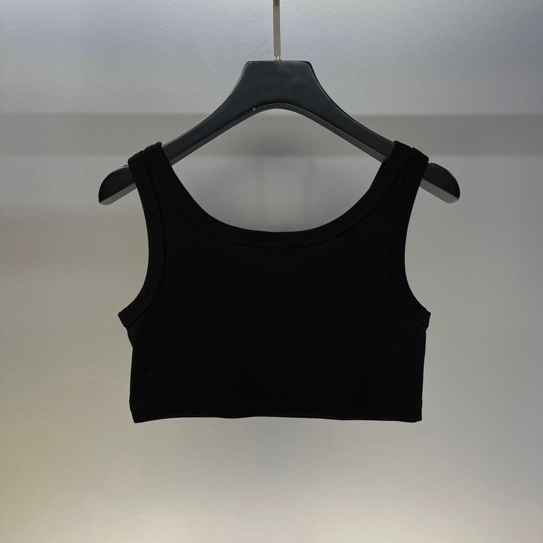 Classic Cropped Solid Color Vest