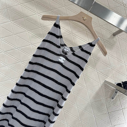 Breton-Fit Knit Sheath Dress