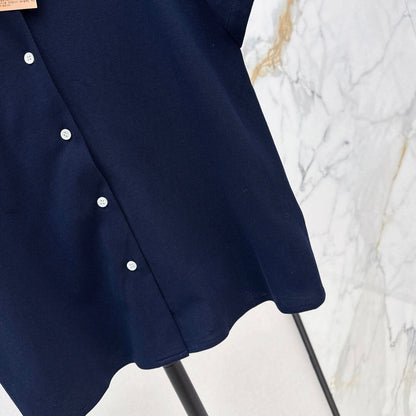 Unstructured Camp Collar Knit