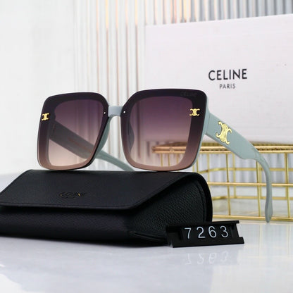 Full Frame Metal Pattern Sunglasses