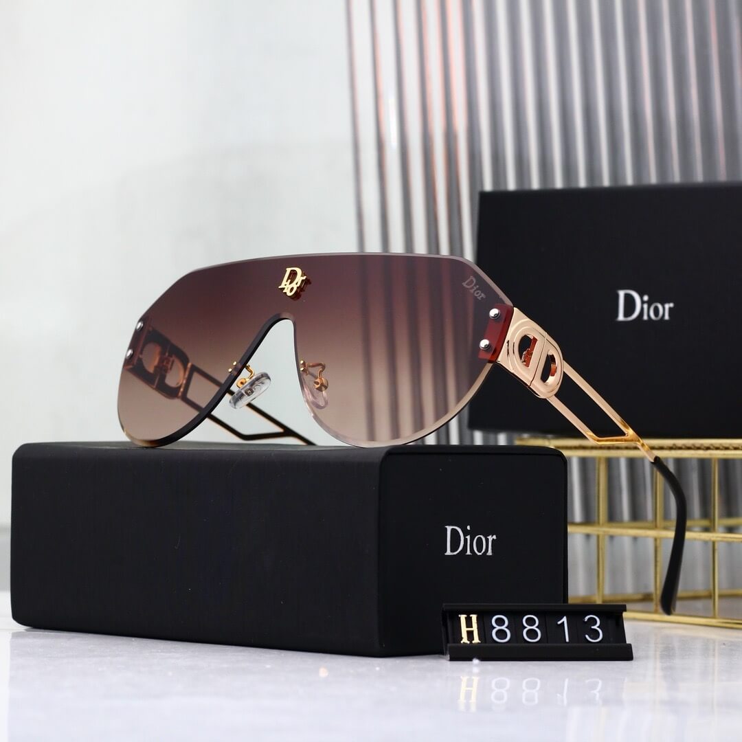 Bold Full-Print Mirror-Lens Sunglasses