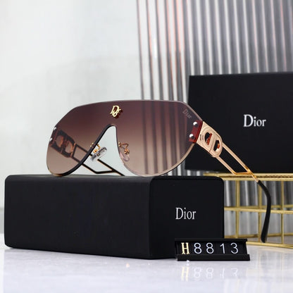 Bold Full-Print Mirror-Lens Sunglasses