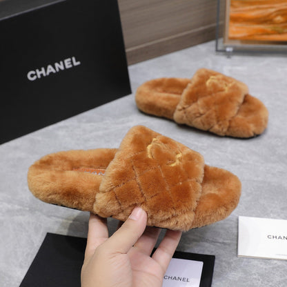 25fw Lambswool slippers