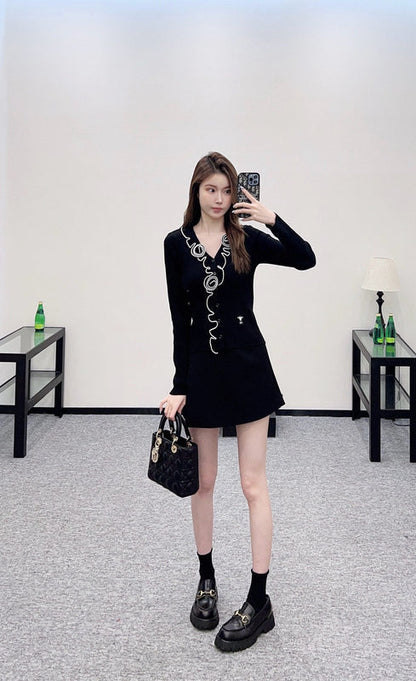 25 new product Flower knitted cardigan