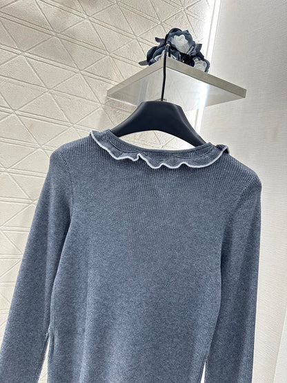 25 new product Flower knitted cardigan