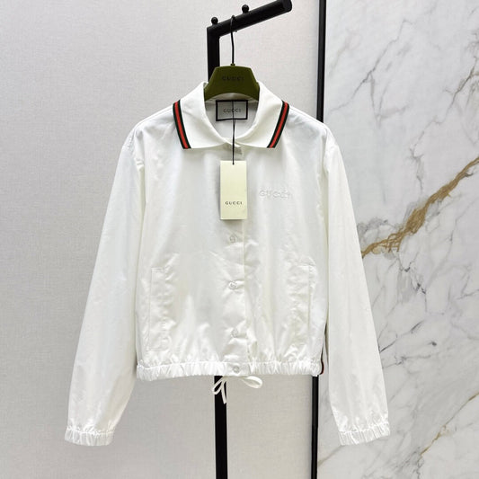 Contrast-Webbing Belted Shirt