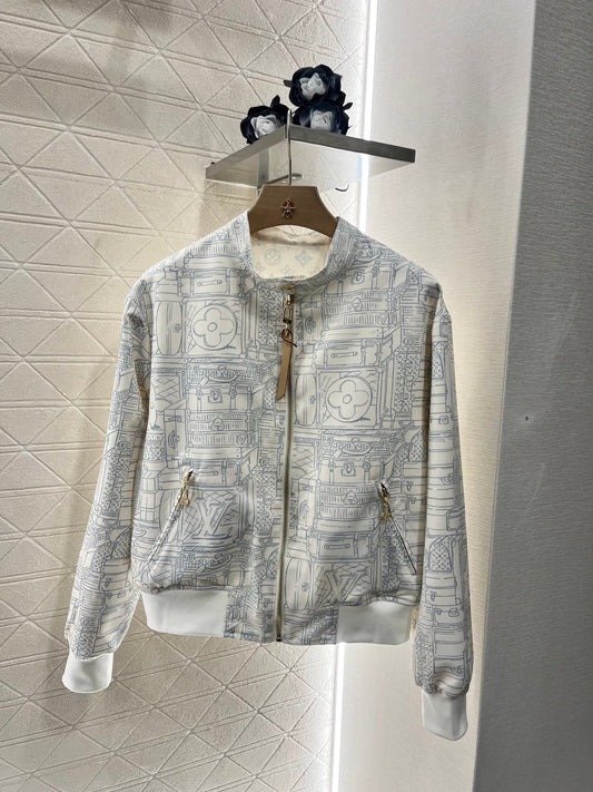 25ss Wear printed flying jacket on both sides