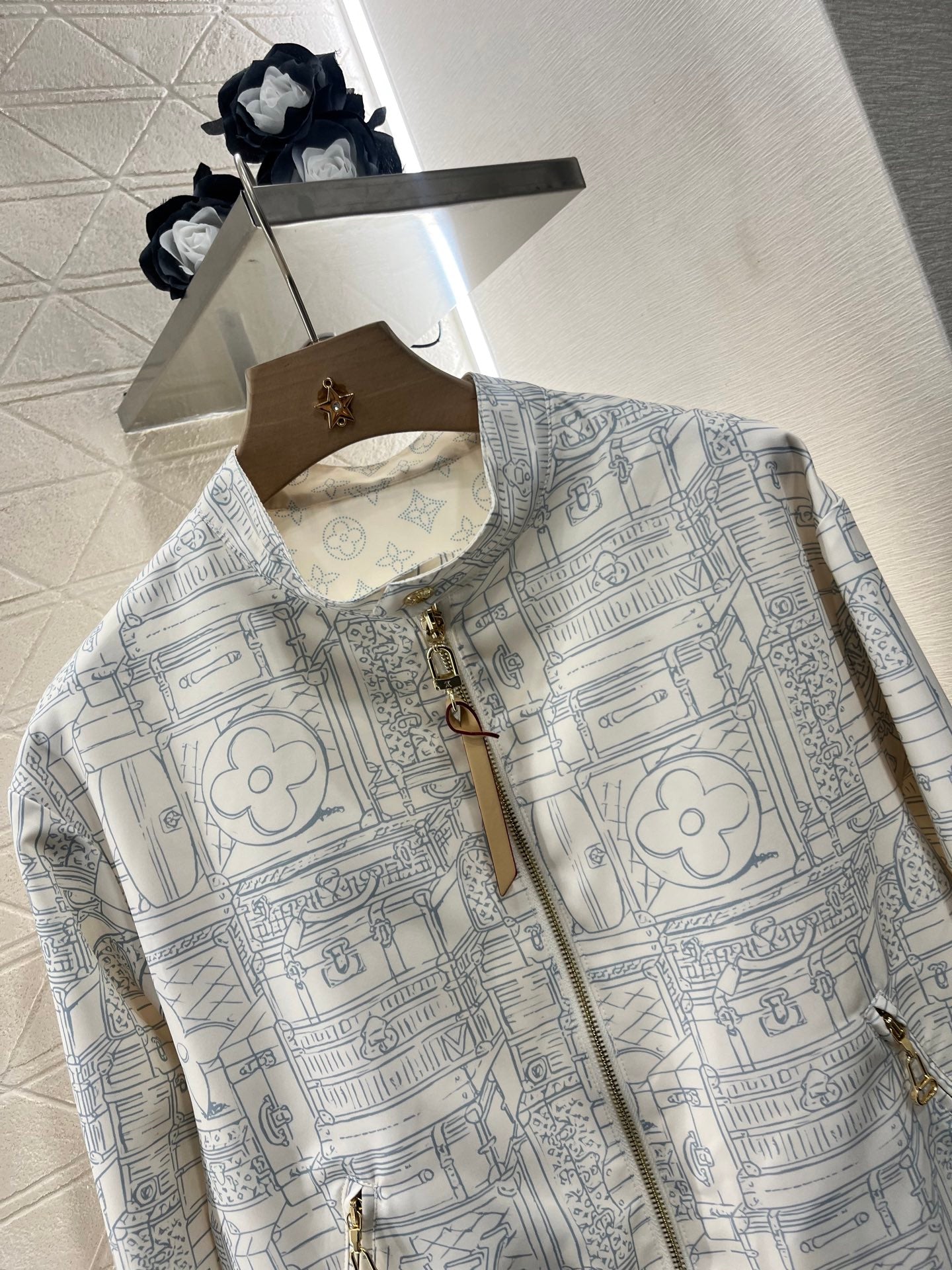 25ss Wear printed flying jacket on both sides