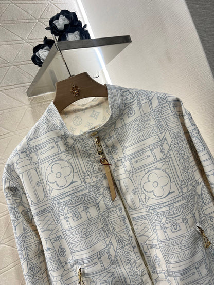 25ss Wear printed flying jacket on both sides
