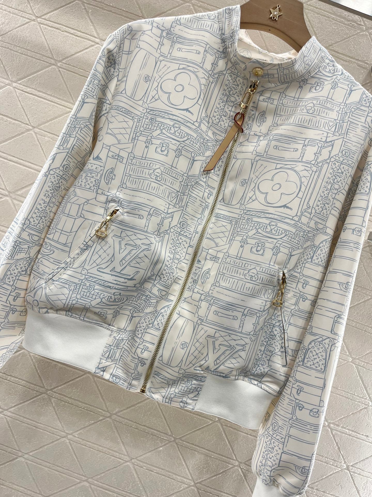 25ss Wear printed flying jacket on both sides