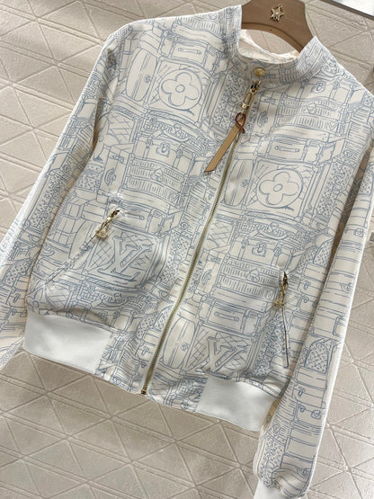 25ss Wear printed flying jacket on both sides