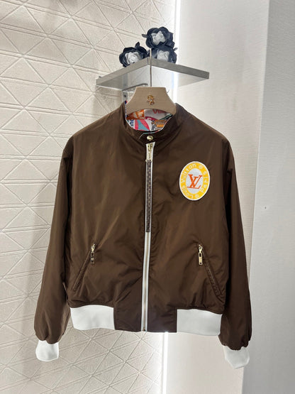 25ss Two sided badge printed flying jacket