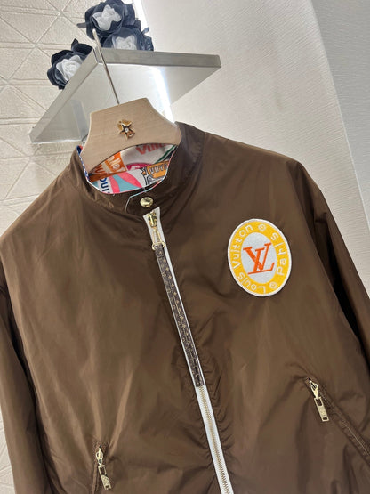 25ss Two sided badge printed flying jacket