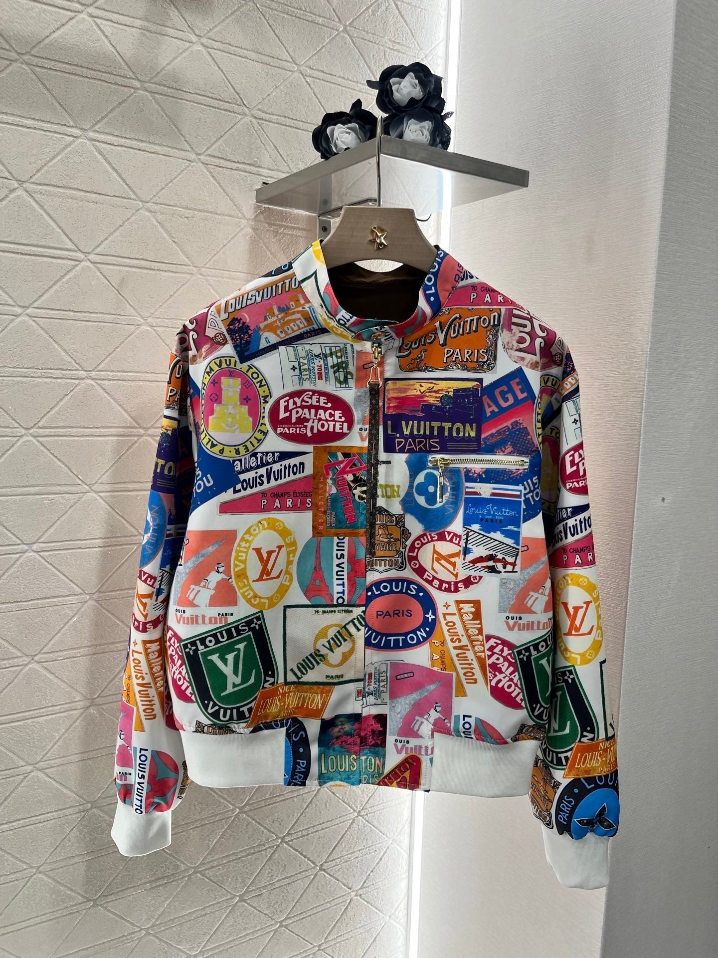 25ss Two sided badge printed flying jacket