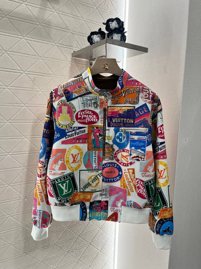 25ss Two sided badge printed flying jacket