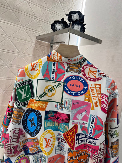 25ss Two sided badge printed flying jacket