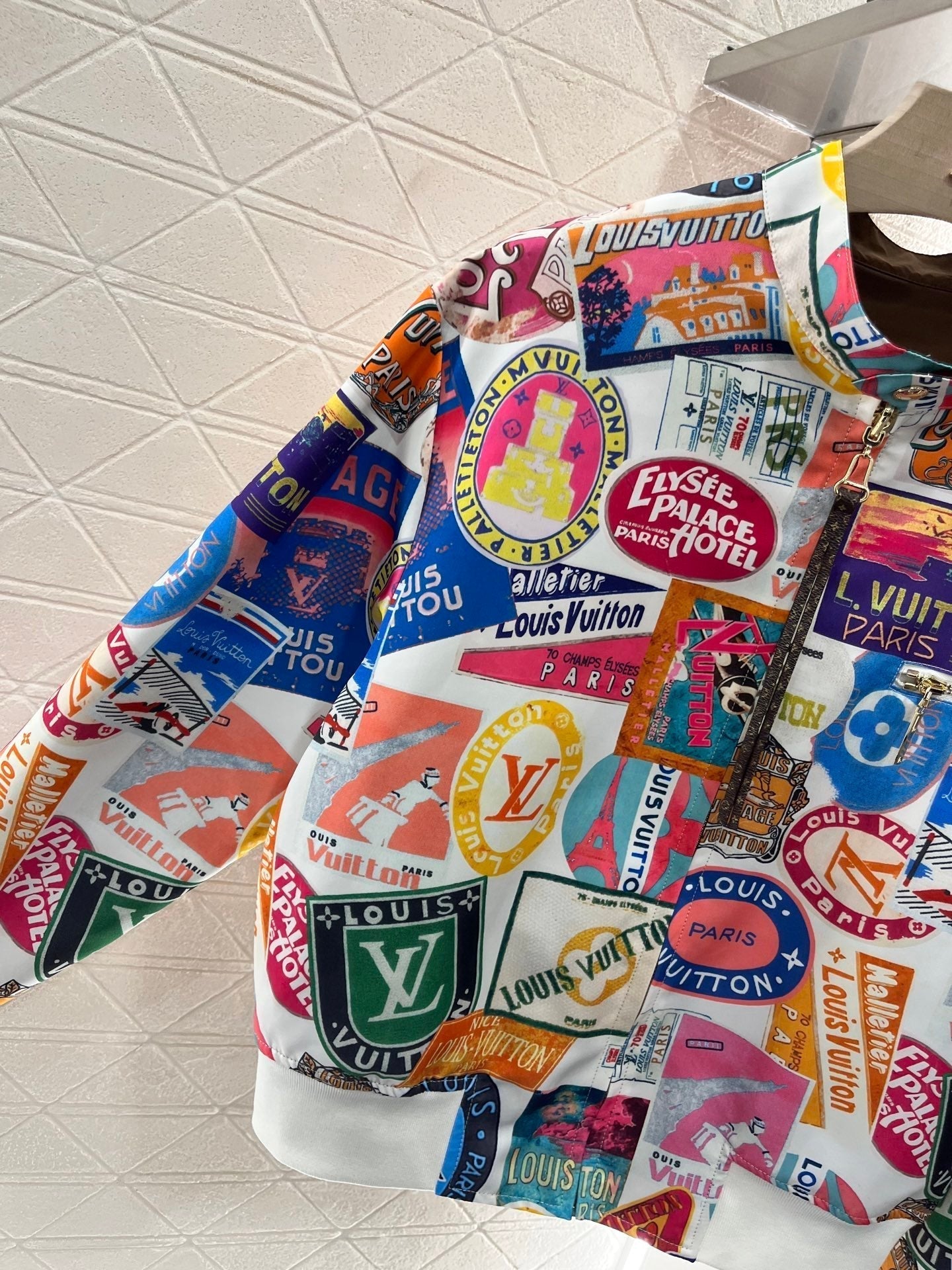 25ss Two sided badge printed flying jacket