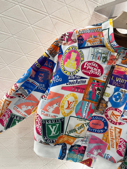 25ss Two sided badge printed flying jacket