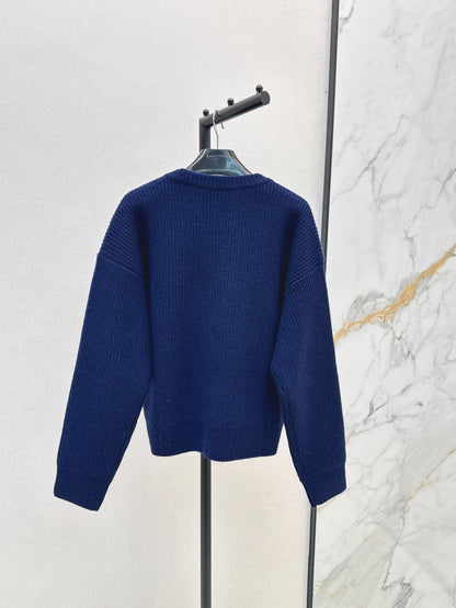 3D towel embroidered sweater