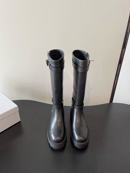 Thick soled knight boots, heavy-duty Martin boots