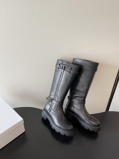 Thick soled knight boots, heavy-duty Martin boots