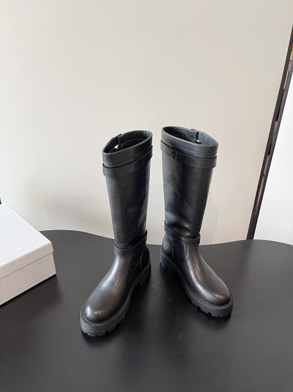 Thick soled knight boots, heavy-duty Martin boots